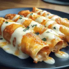 Baked Cream Cheese Chicken Taquitos