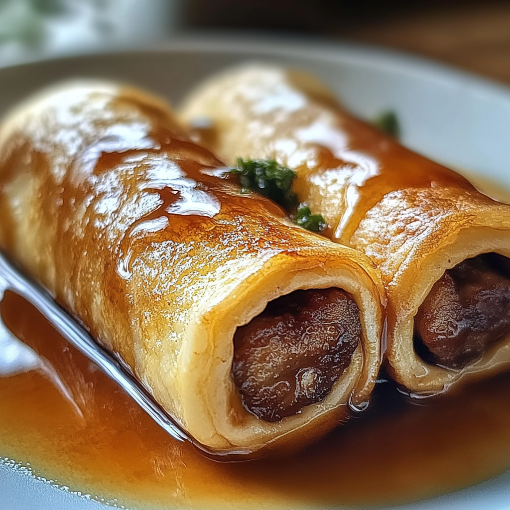 Recipe preparation for Sausage French Toast Roll-Ups