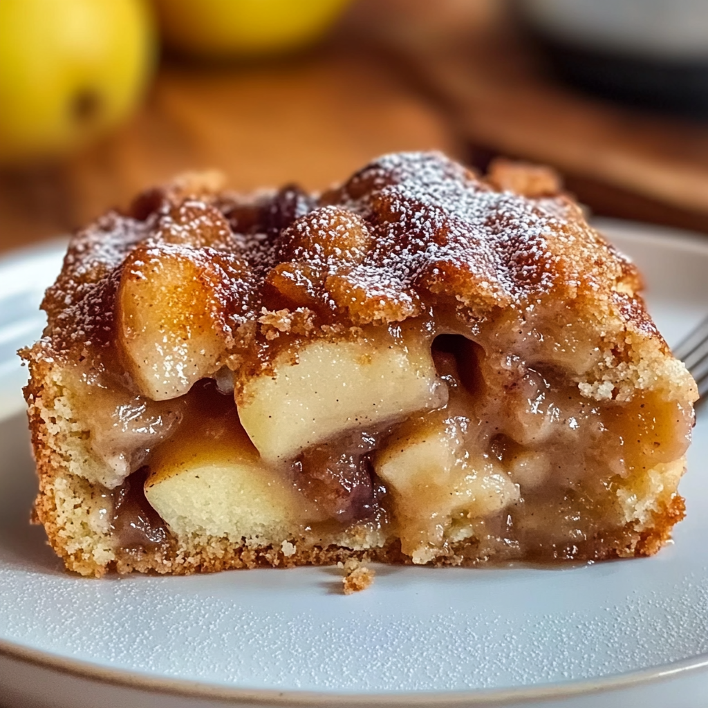 Recipe preparation for Cinnamon Apple Cake Delight