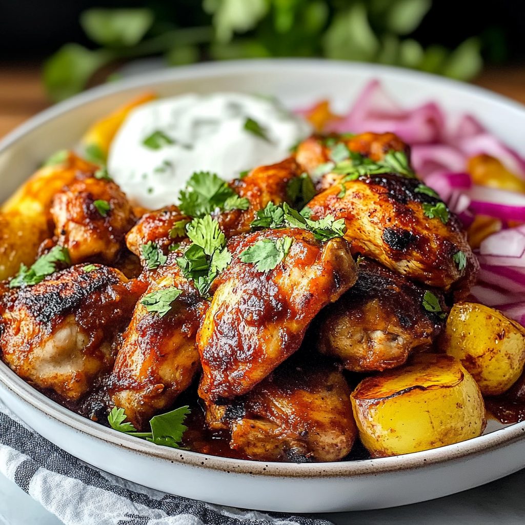 Recipe preparation for Mexican Adobo Chicken Thighs