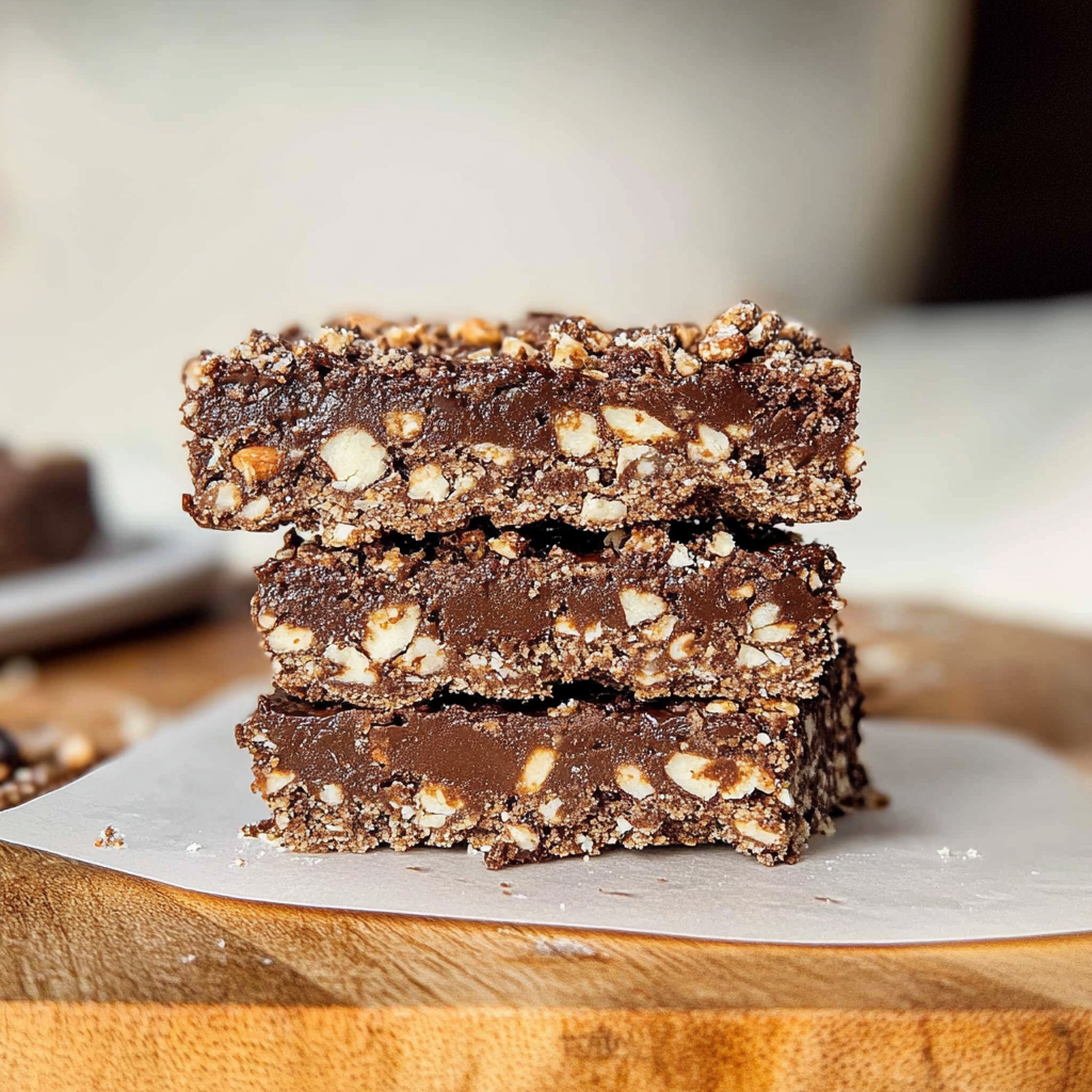 Recipe preparation for Easy Homemade Crunch Bars