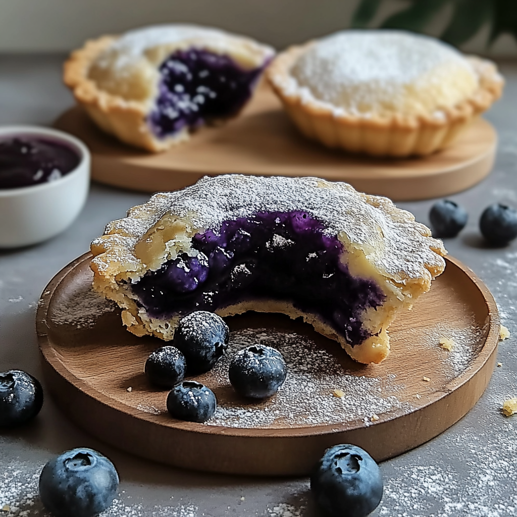 Recipe preparation for Easy Blueberry Pie Bombs
