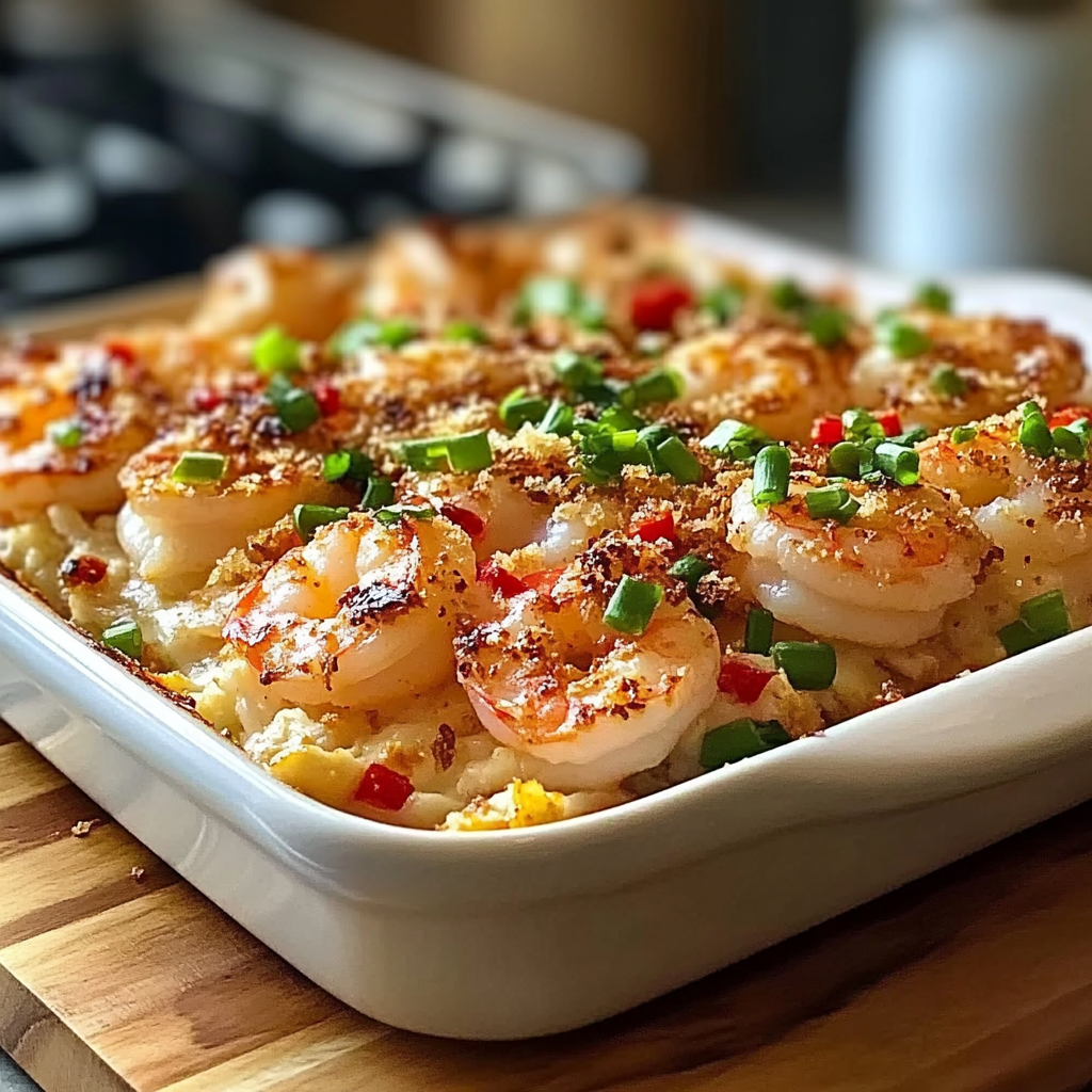 Recipe preparation for Crab and Shrimp Casserole