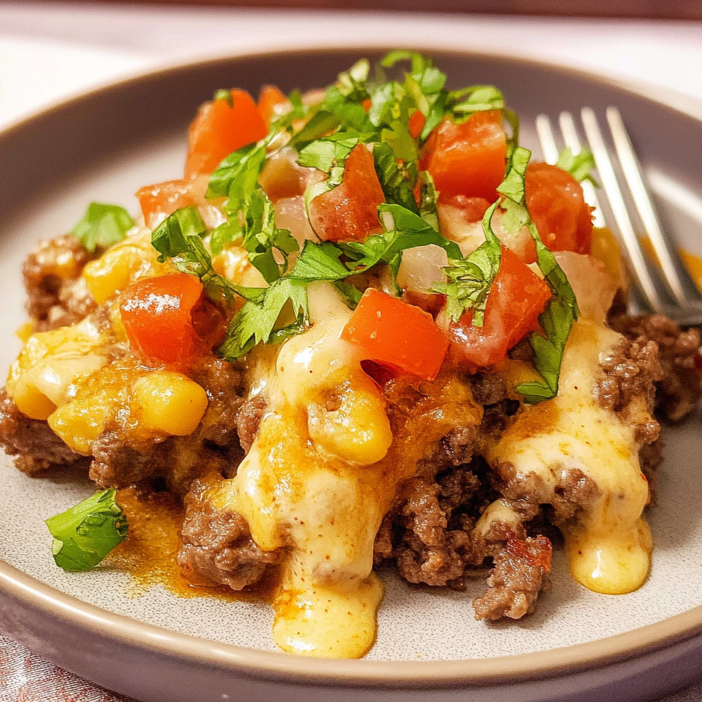 Recipe preparation for Big Mac Casserole Recipe