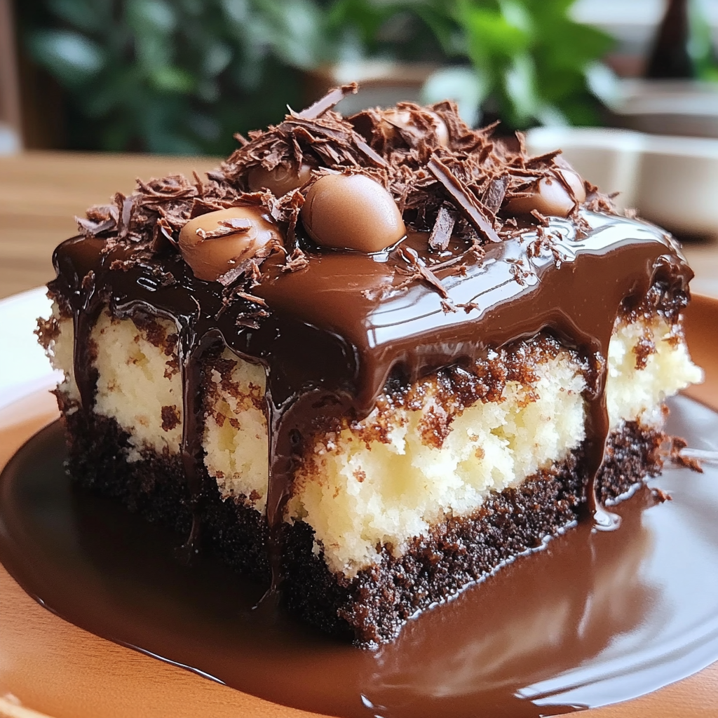 Recipe preparation for Choco Coconut Dream Cake