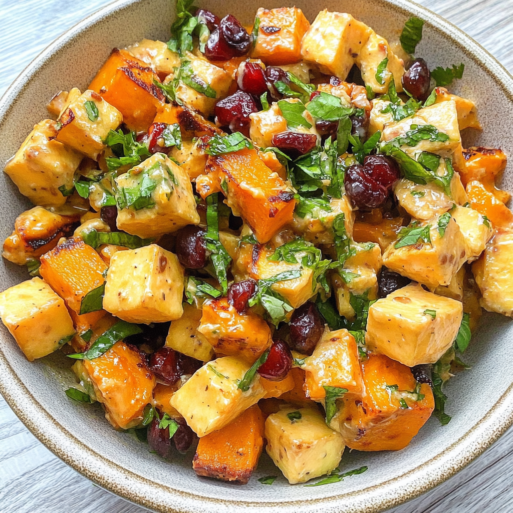 Recipe preparation for Sweet Potato Salad