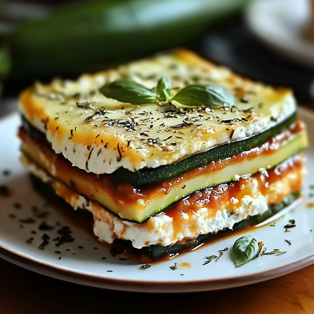 Recipe preparation for Layered Zucchini Ricotta Melts