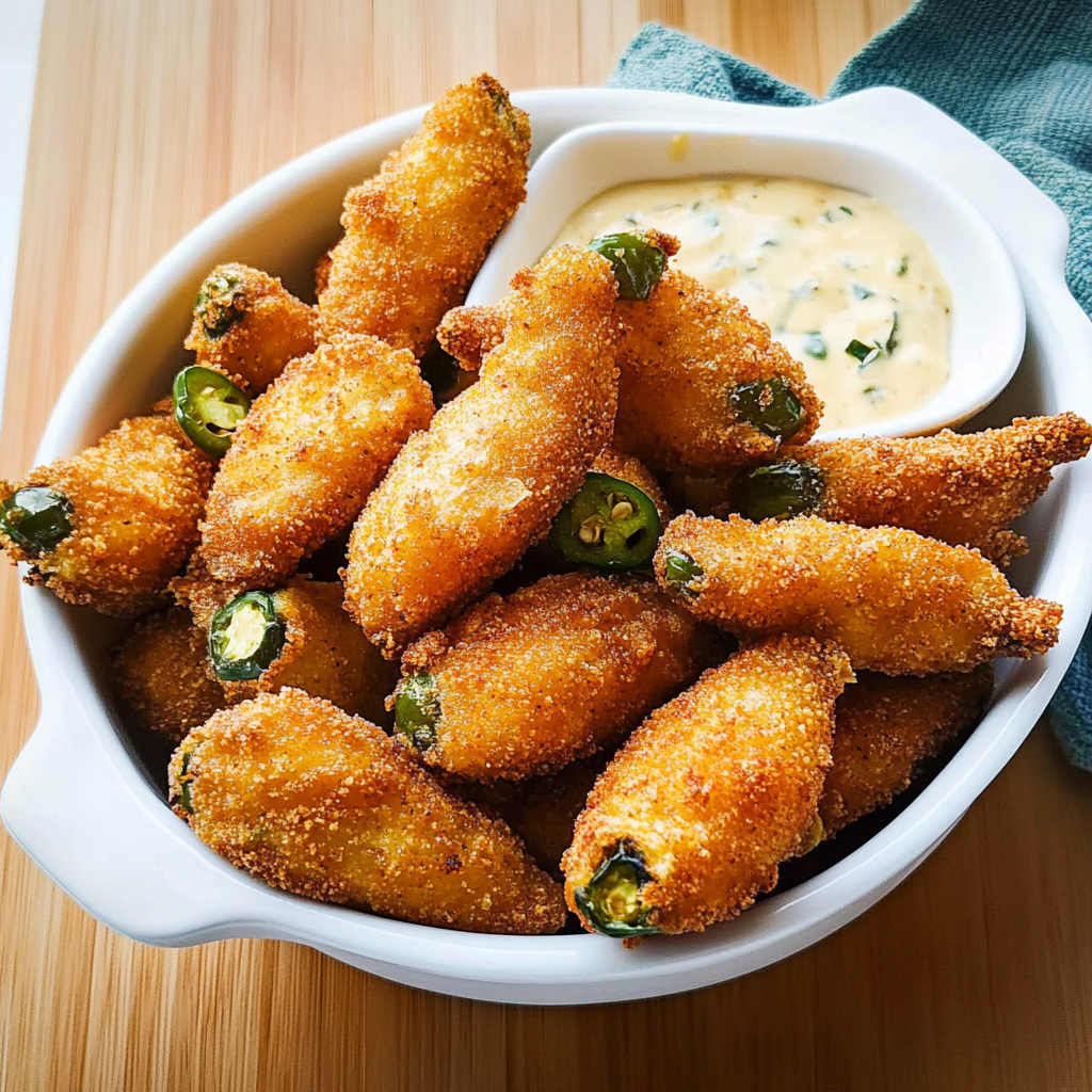 Recipe preparation for Fried Jalapeno Popper Bites