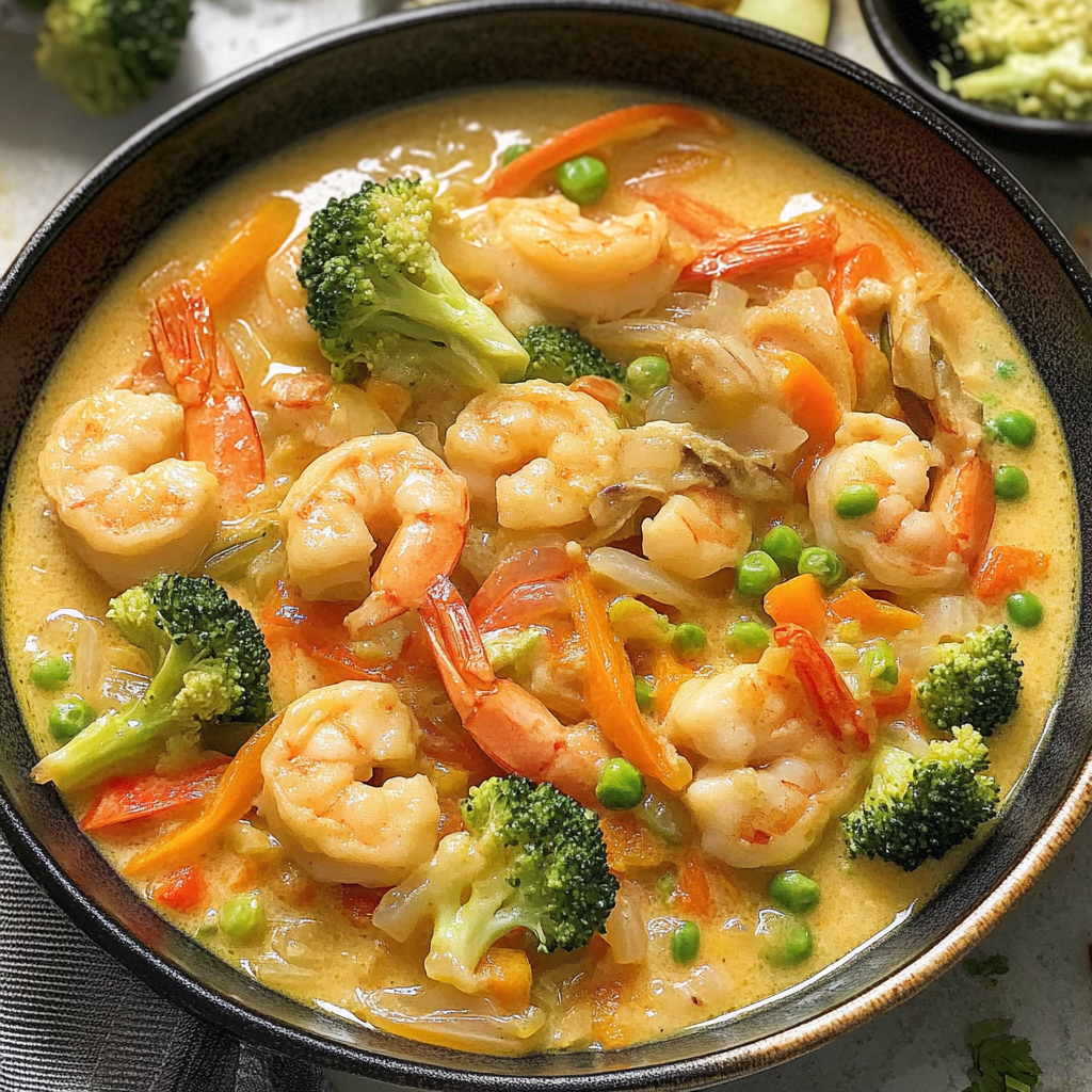 Recipe preparation for Creamy Coconut Stir Fry