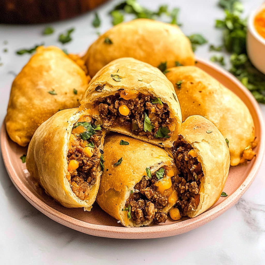 Recipe preparation for Air Fryer Taco Bombs