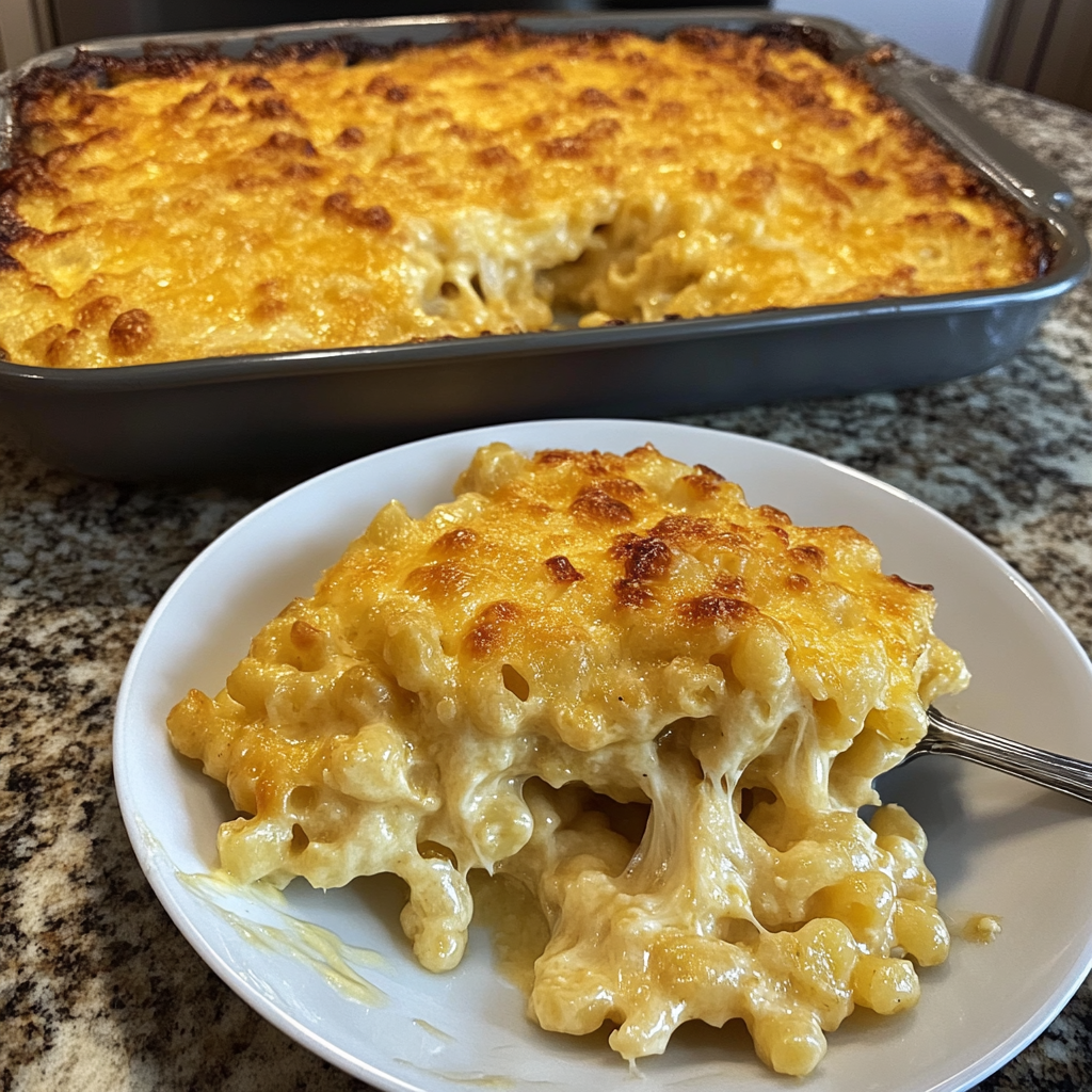 Recipe preparation for Southern Baked Mac and Cheese