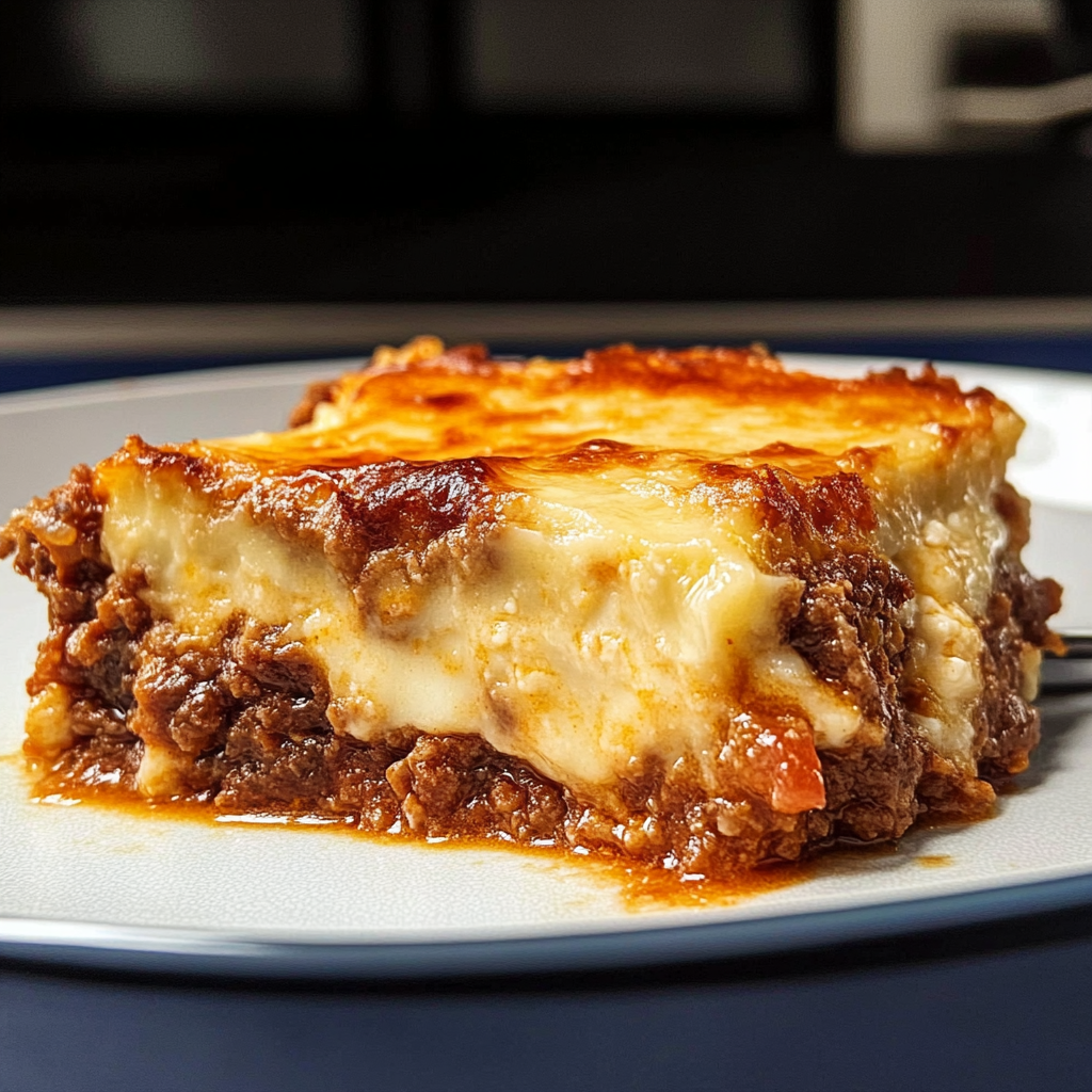 Recipe preparation for Slow Cooked Greek Moussaka