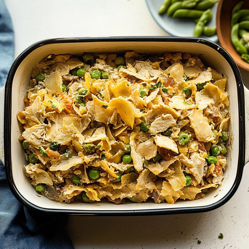 Recipe preparation for Deep-Fried Tuna Casserole