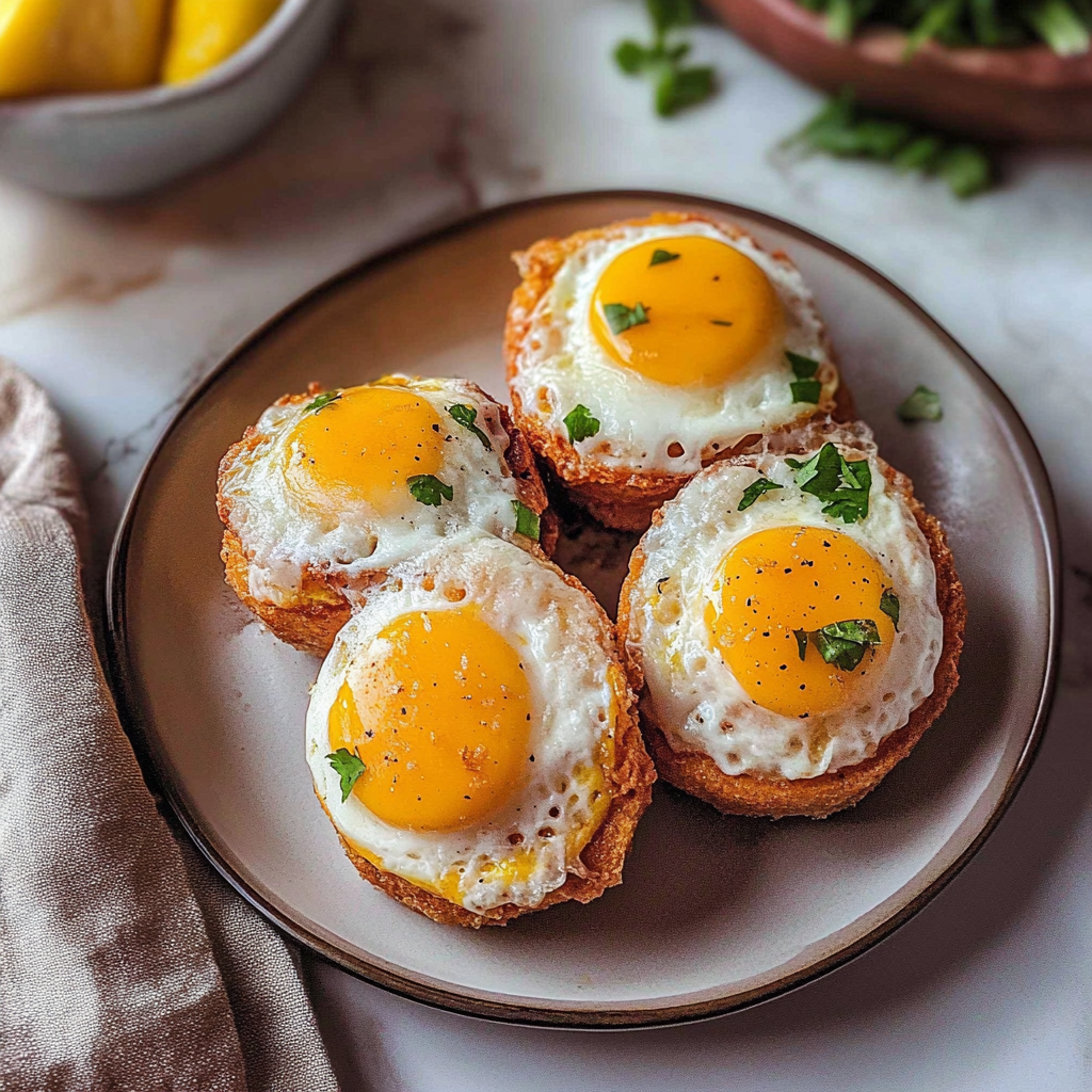 Recipe preparation for Deep-Fried Breakfast Muffins