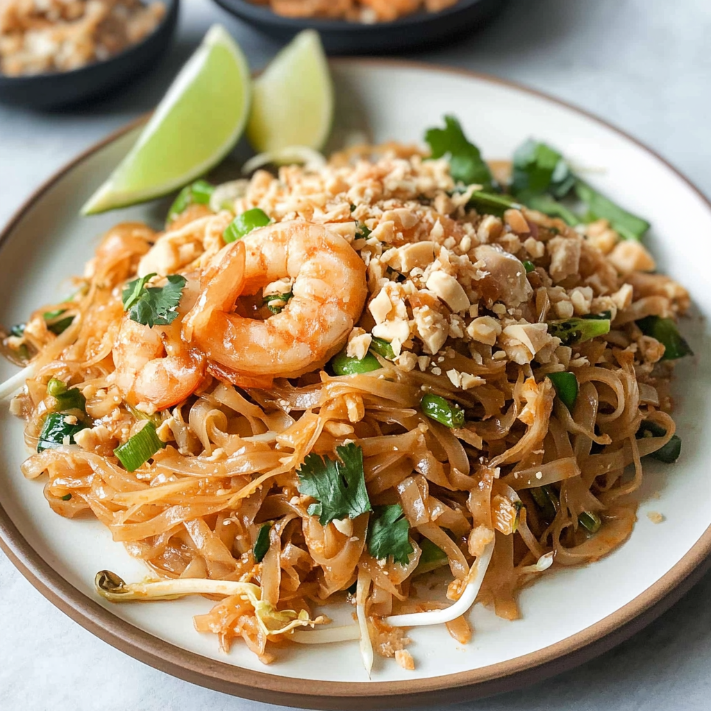 Recipe preparation for Traditional Turkey Thai Pad Thai