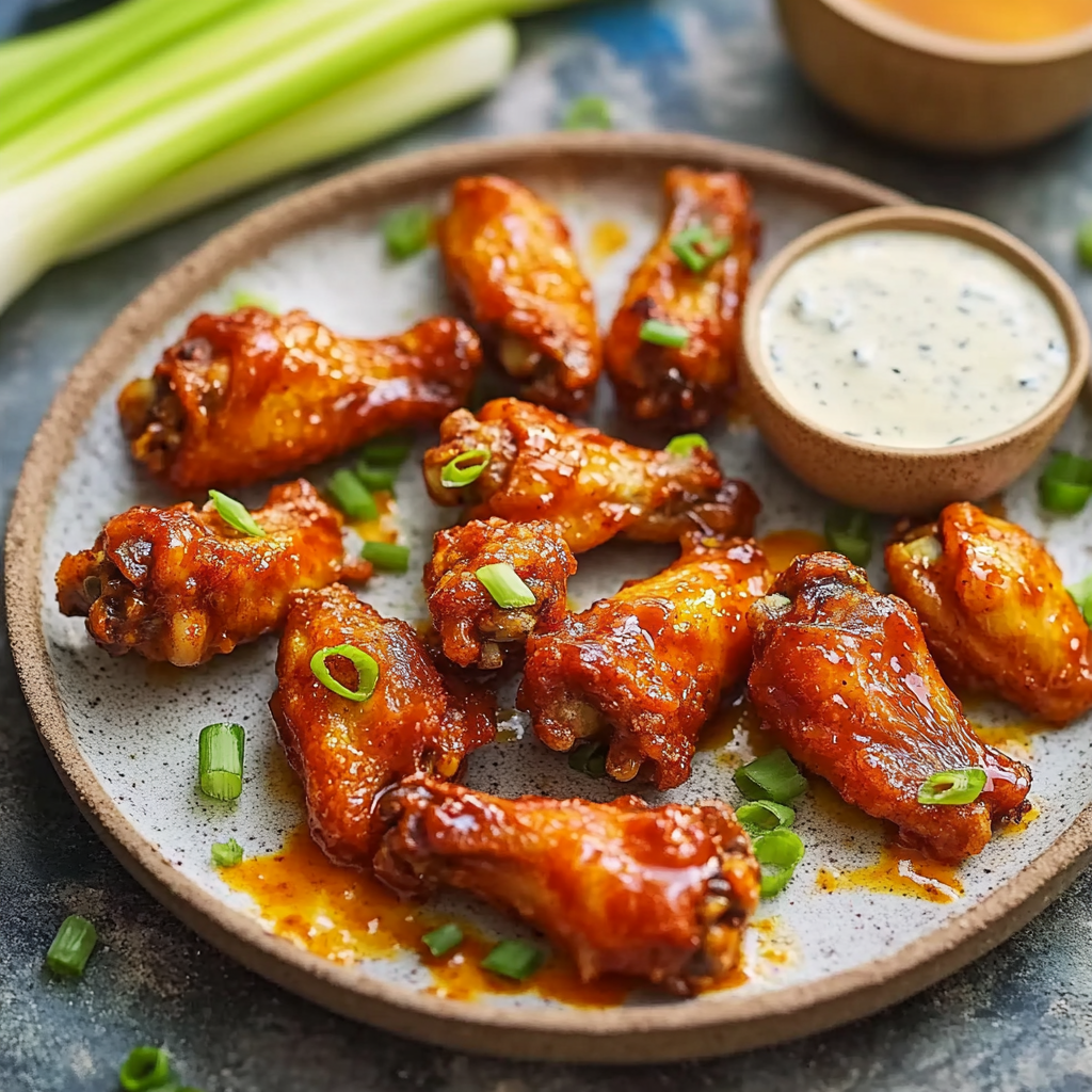 Recipe preparation for Oven-Baked Buffalo Wings