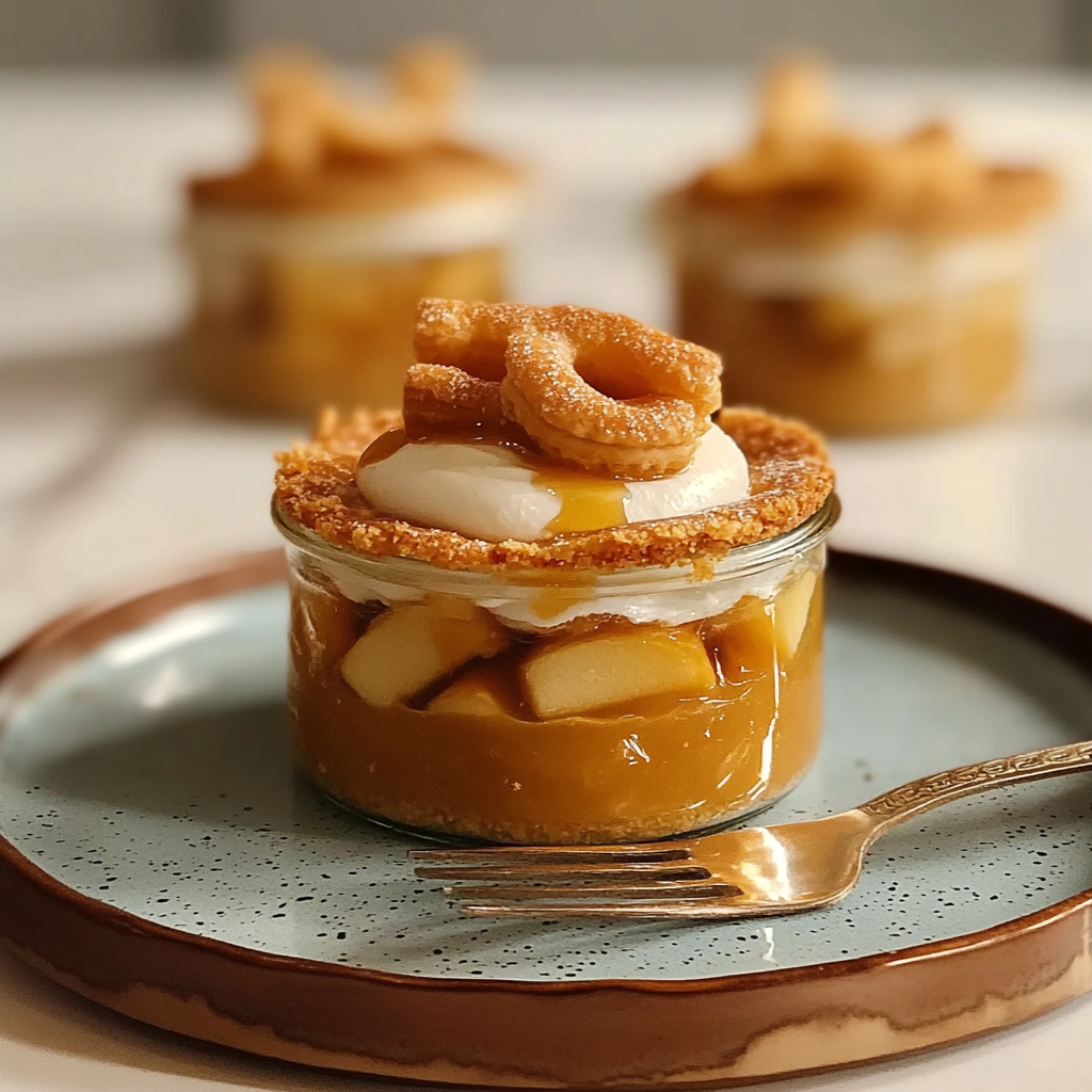 Recipe preparation for Mini Mason Jar Apple Pies
