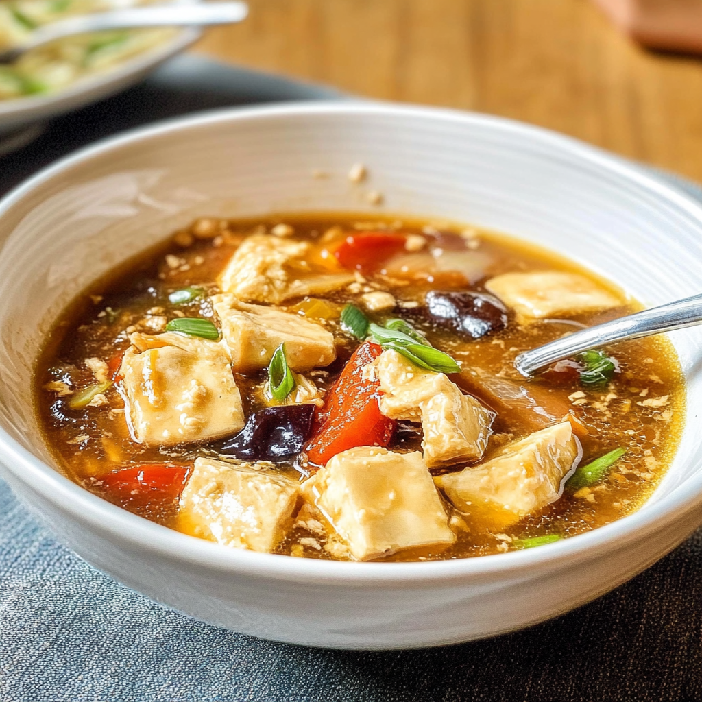 Recipe preparation for Hot And Sour Soup