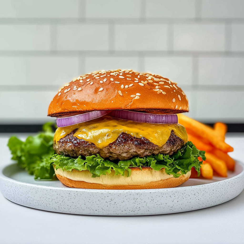 Recipe preparation for Classic Grilled Hamburgers