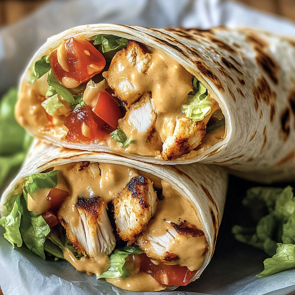 Recipe preparation for Chipotle Ranch Grilled Chicken Burrito