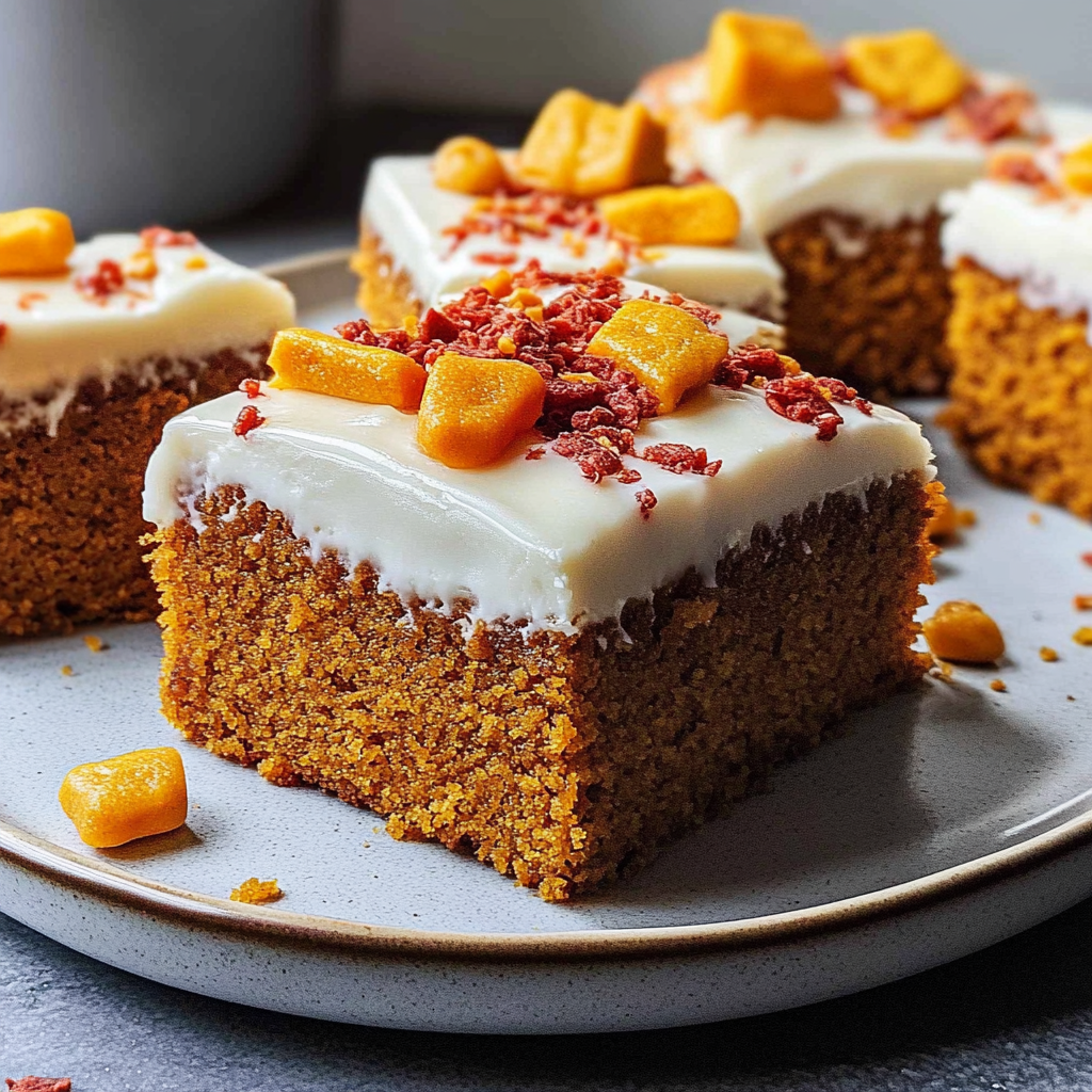 Recipe preparation for Pumpkin Spice Fall Treats Bars