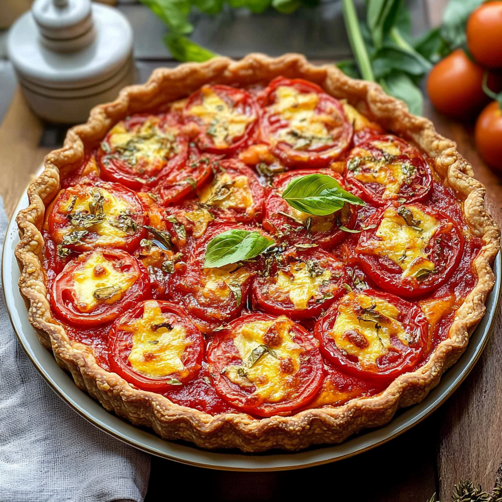 Recipe preparation for Tomato Pie
