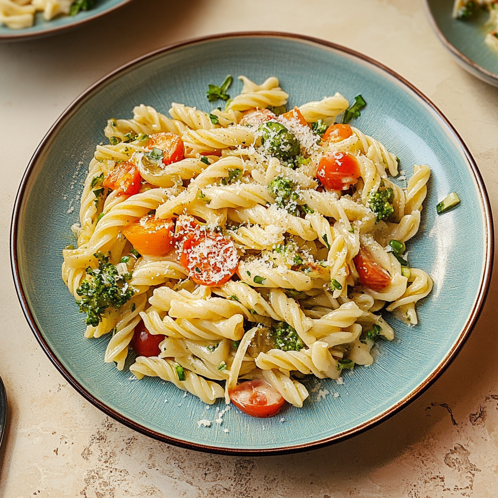 Recipe preparation for Pasta Primavera