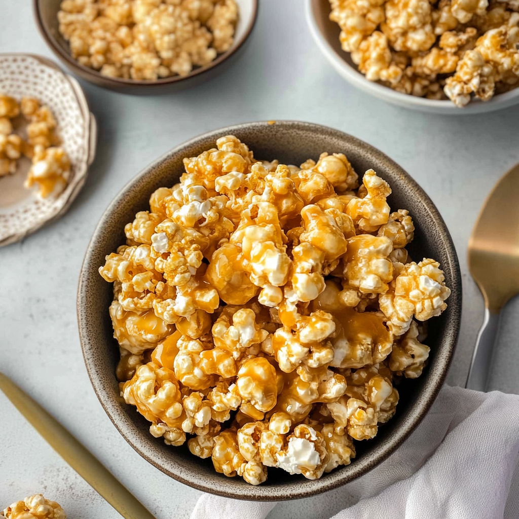 Recipe preparation for Marshmallow Caramel Corn