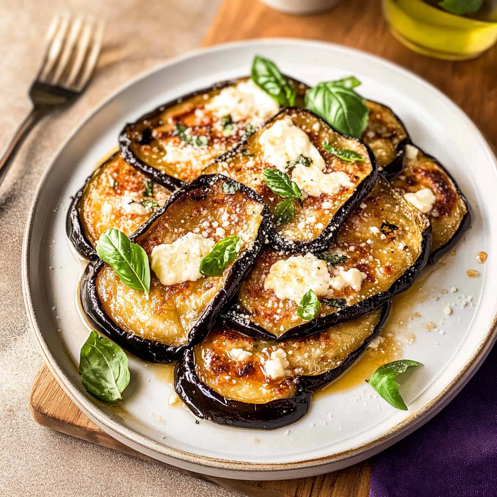 Recipe preparation for Sautéed Eggplant Parmesan