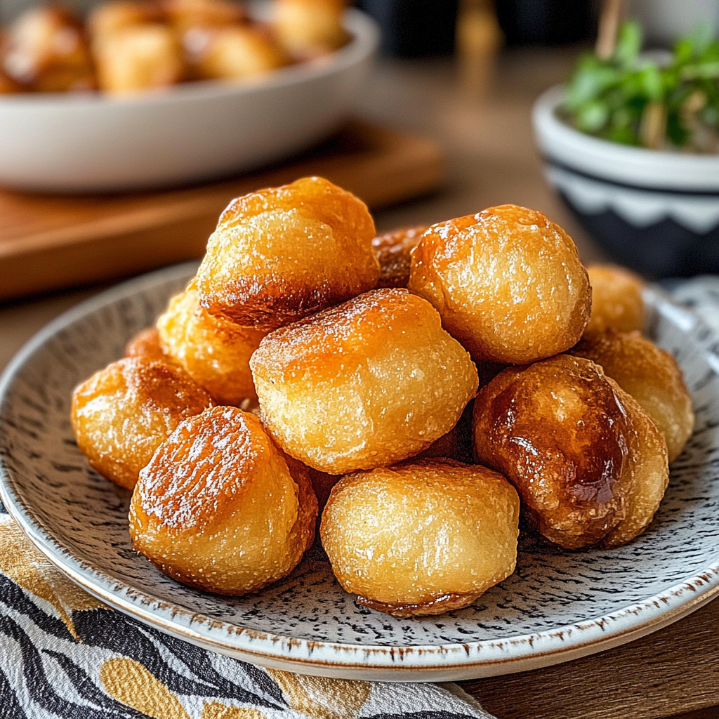 Recipe preparation for Deep-Fried Biscuits
