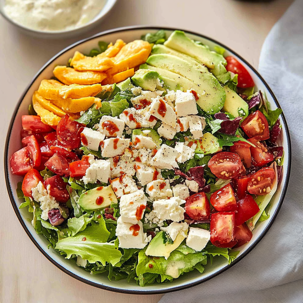 Recipe preparation for Quick Cobb Salad