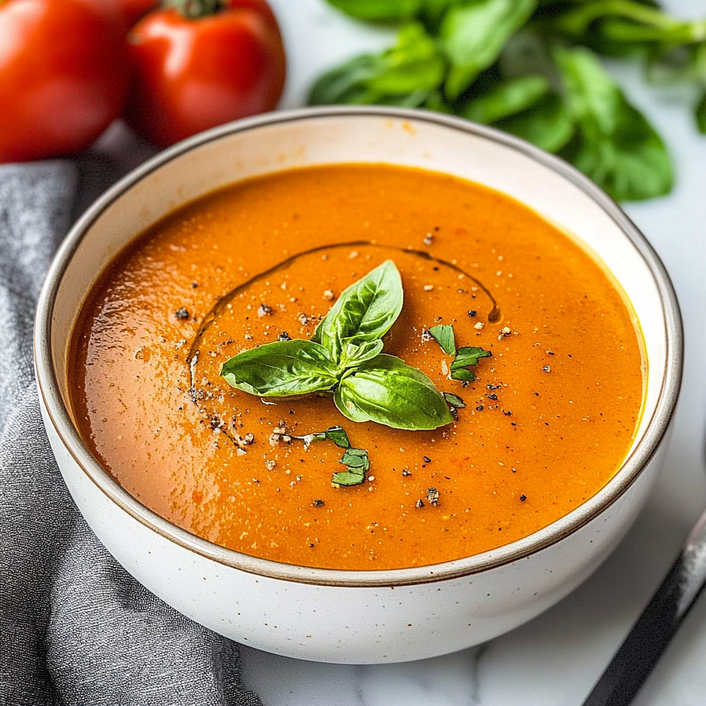 Recipe preparation for Easy Tomato Soup
