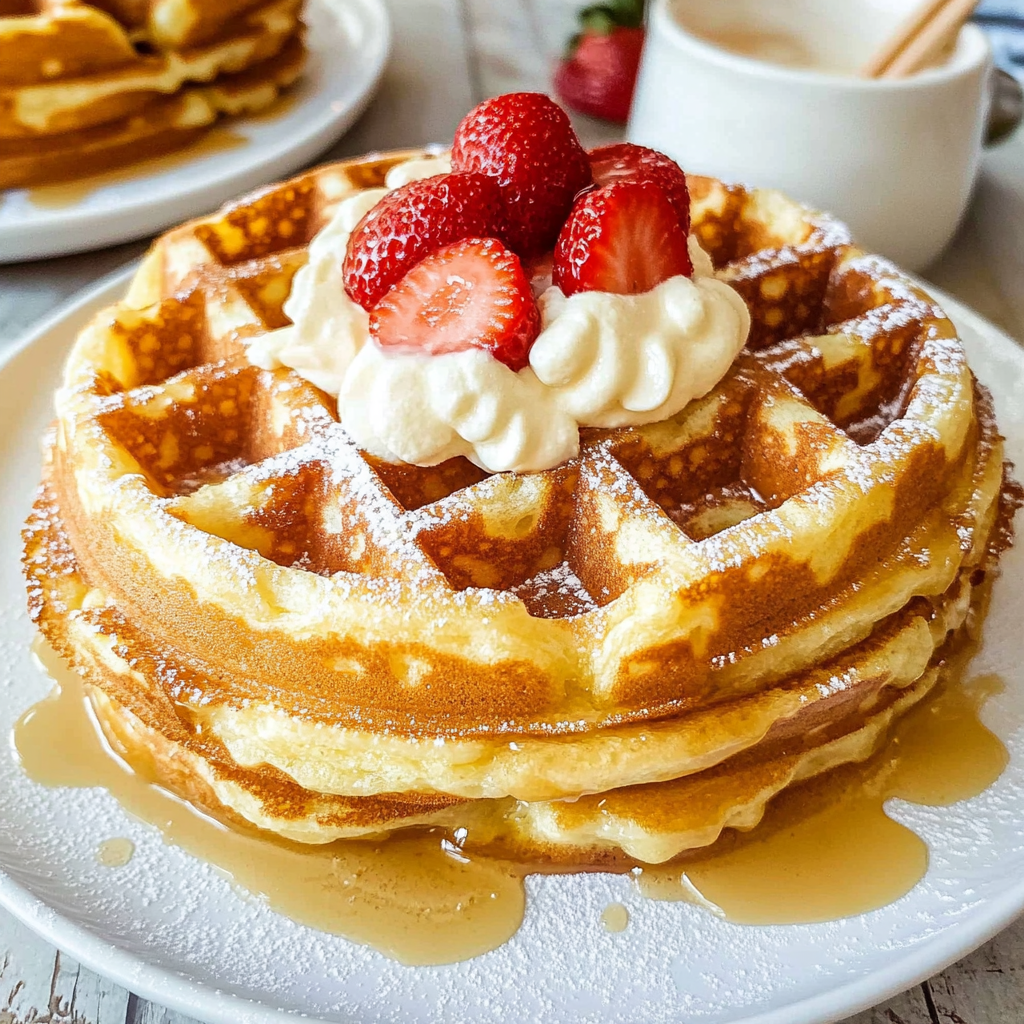 Recipe preparation for Gourmet Waffles