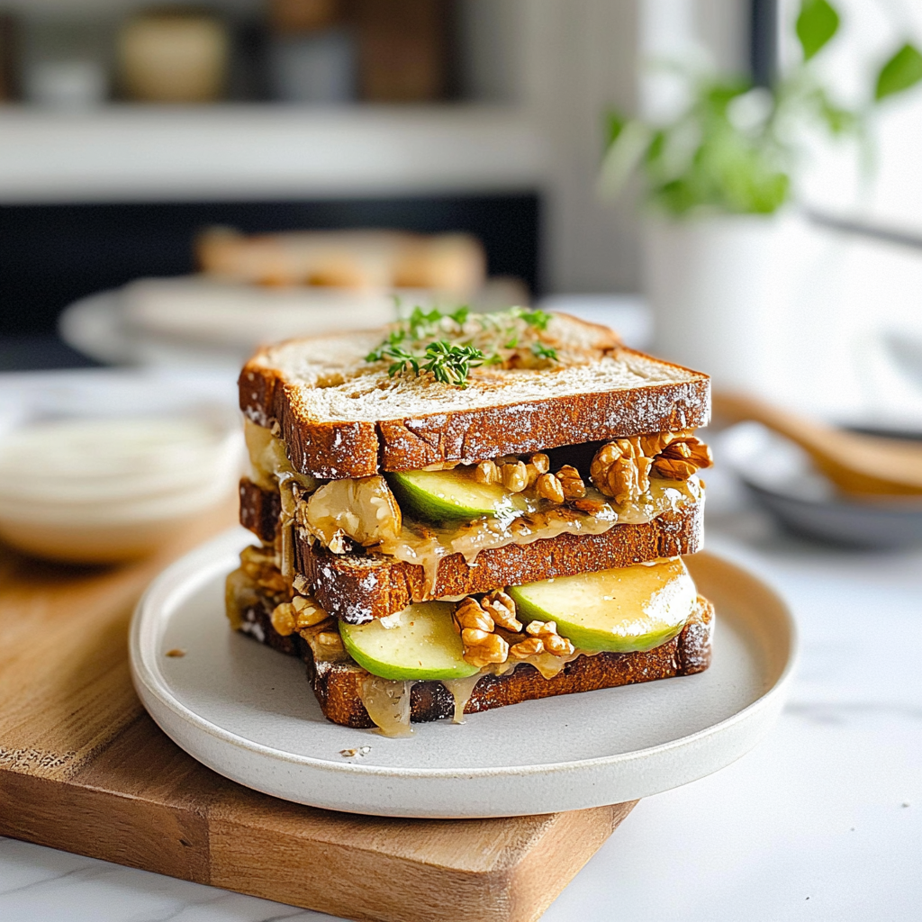 Recipe preparation for Walnut Sandwich