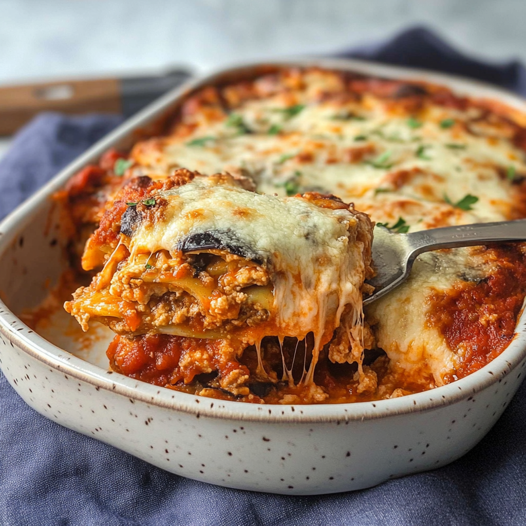Recipe preparation for Gourmet Bread Eggplant Parmesan