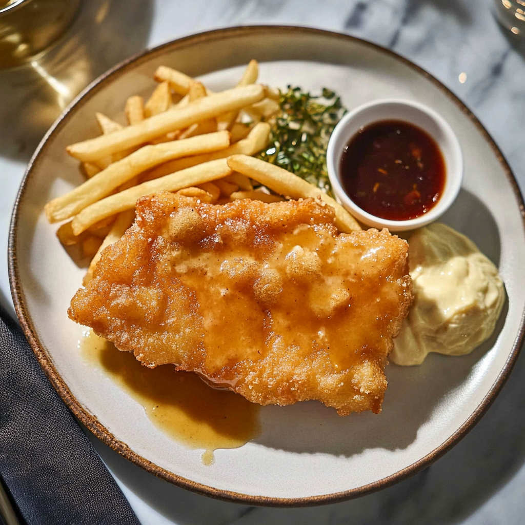 Recipe preparation for Pork Fish and Chips