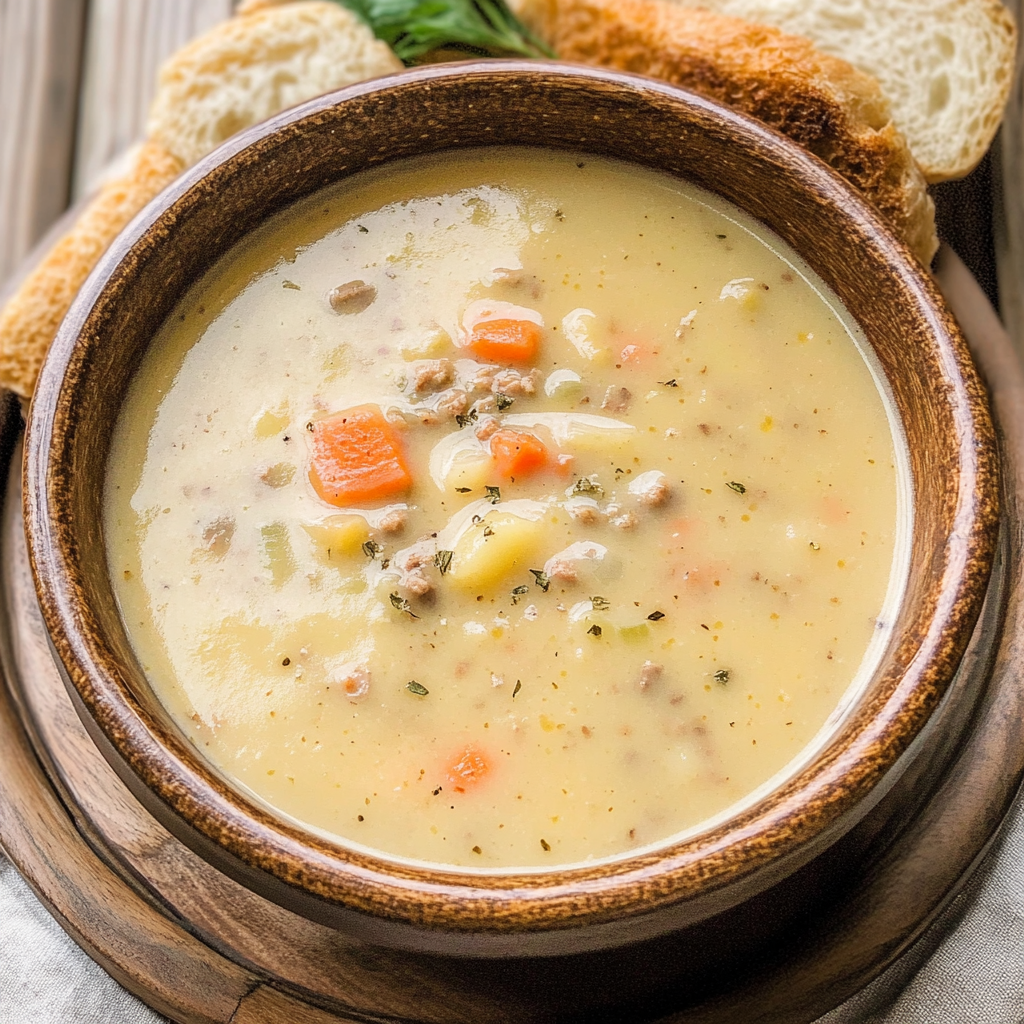 Recipe preparation for Hearty Potato Soup