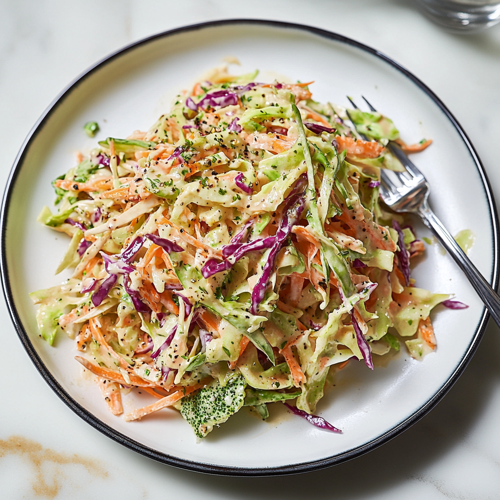 Recipe preparation for Rich Coleslaw