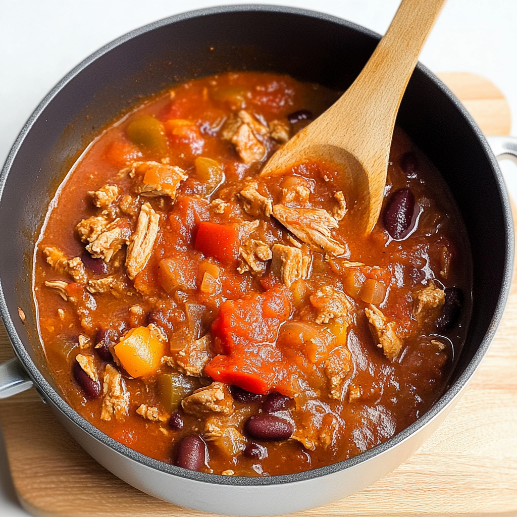 Recipe preparation for Tuna Chili