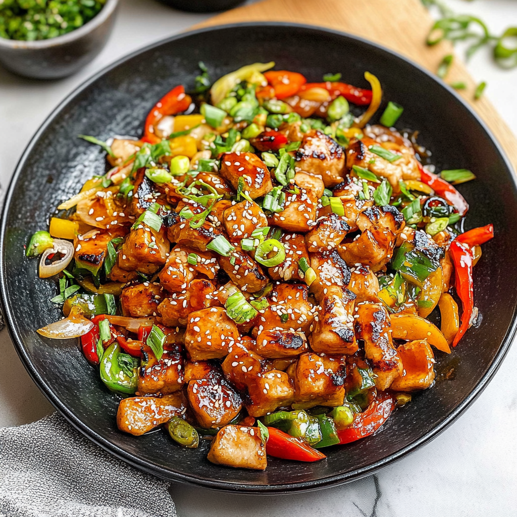 Recipe preparation for Grilled Stir Fry