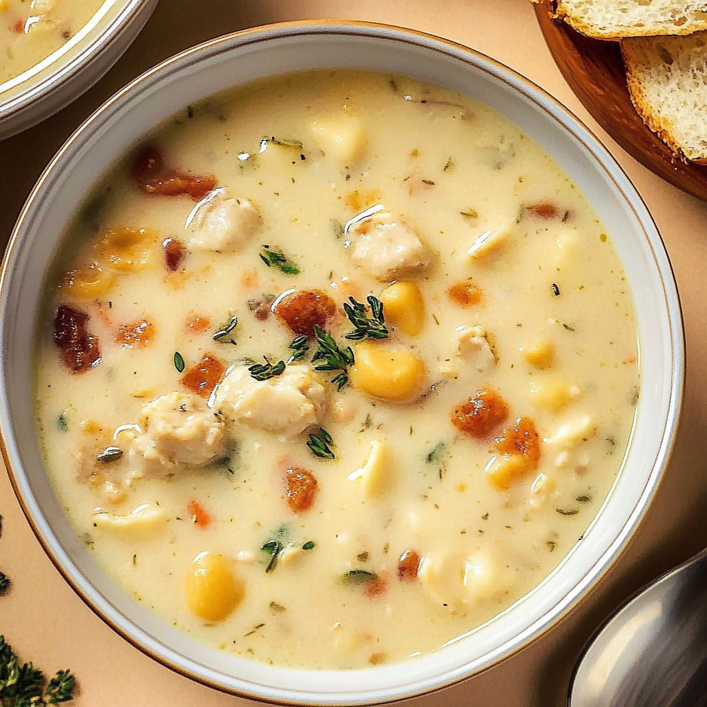 Recipe preparation for Pressure Cooked Clam Chowder