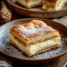 Almond Croissant Cheesecake Bars