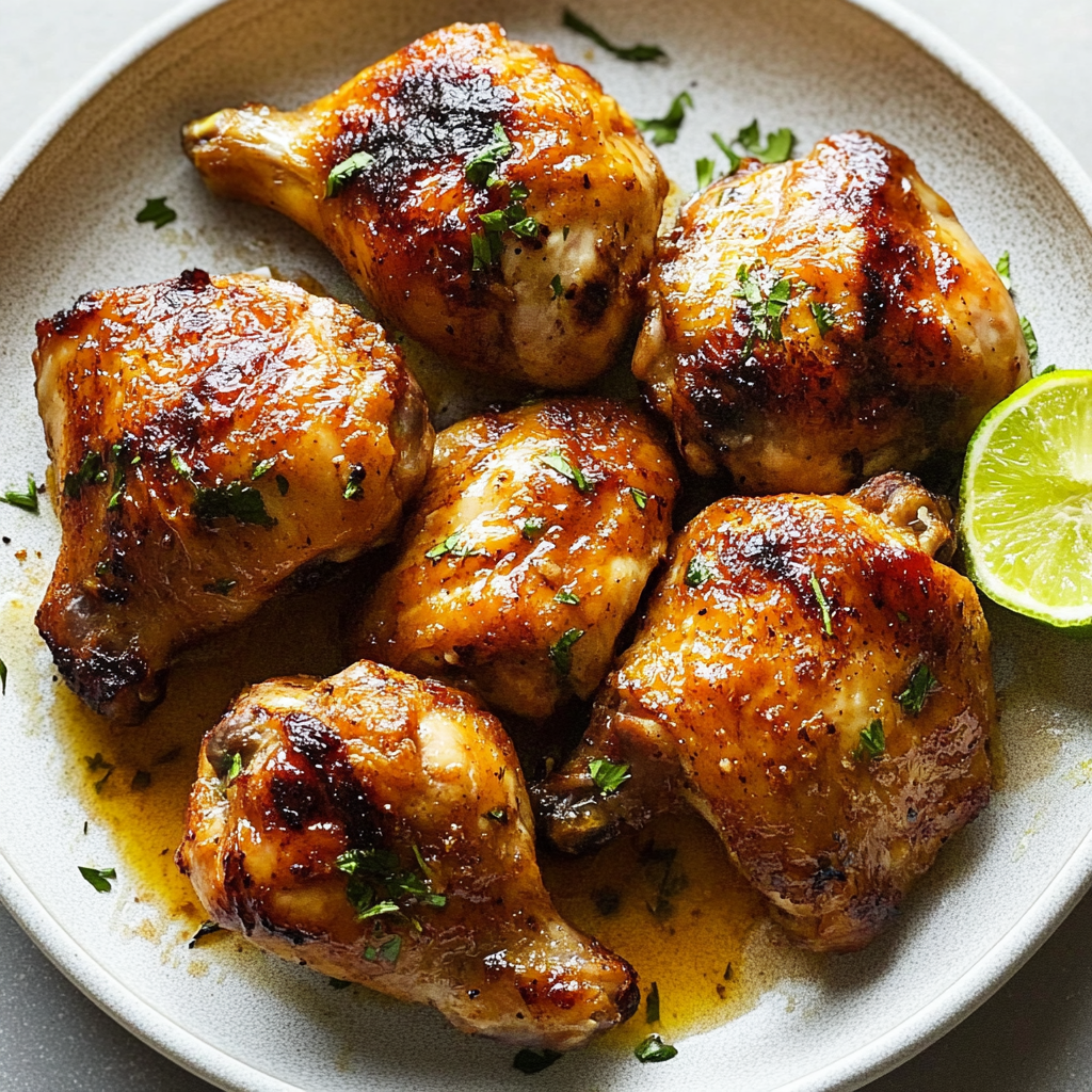 Recipe preparation for Honey Roasted Chicken