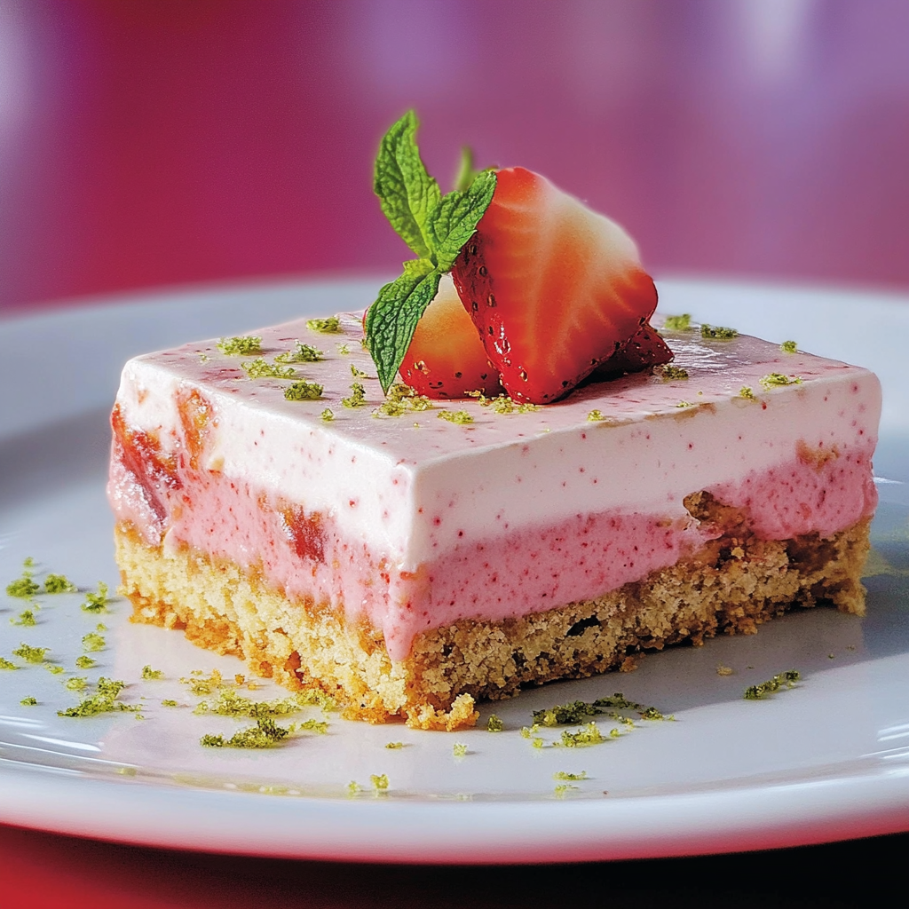Recipe preparation for Strawberry Lime Gooey Bars
