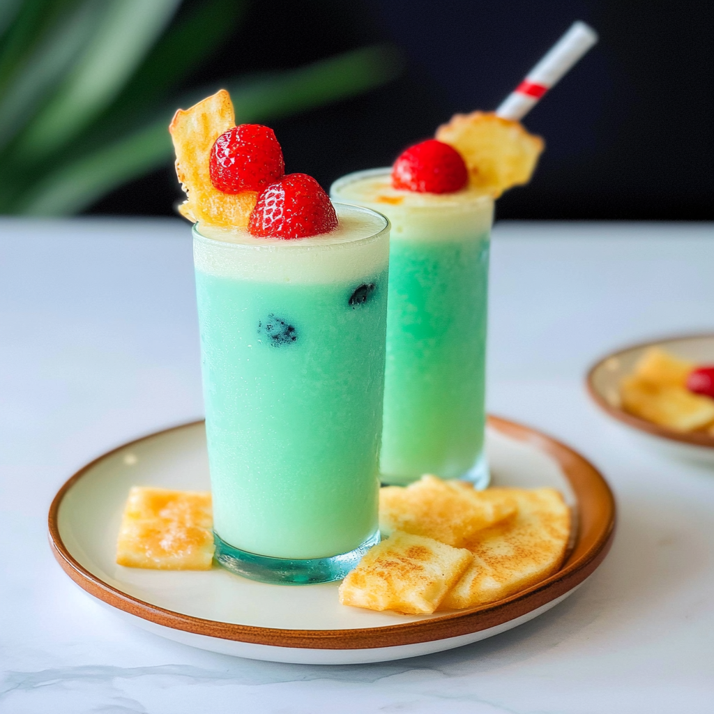 Recipe preparation for Blue Hawaiian Drink