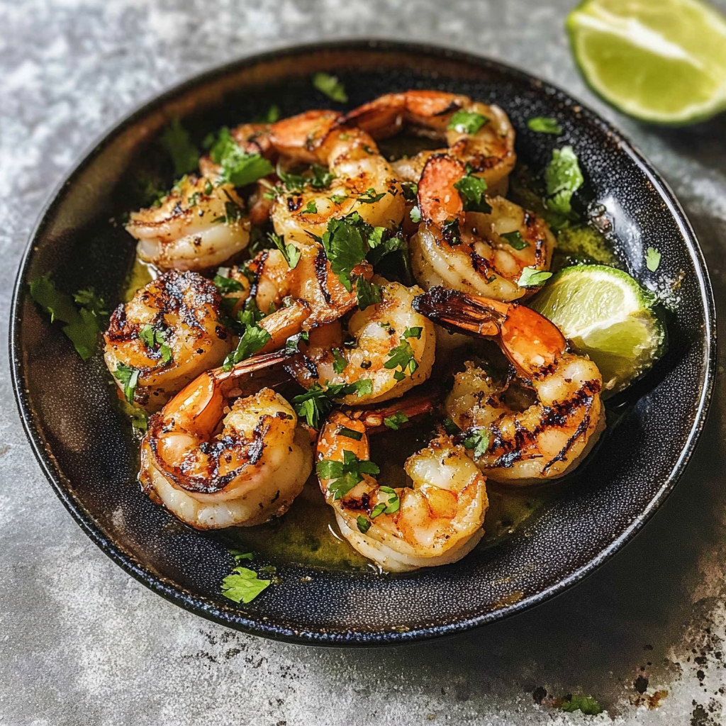 Recipe preparation for Margarita Grilled Shrimp