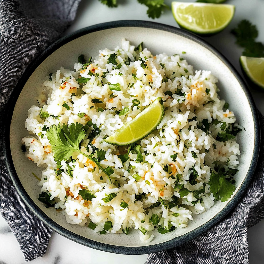 Recipe preparation for Cilantro Lime rice