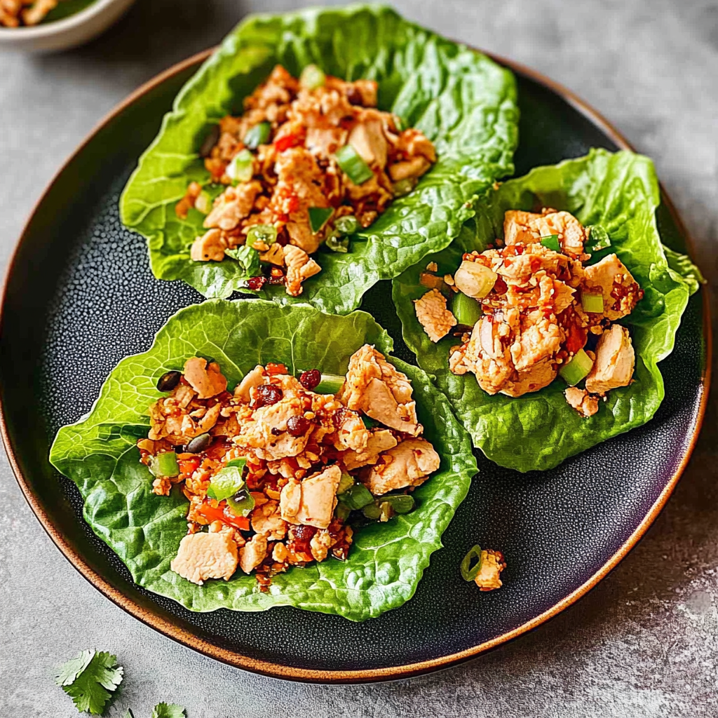 Recipe preparation for Thai Chicken Lettuce Wraps
