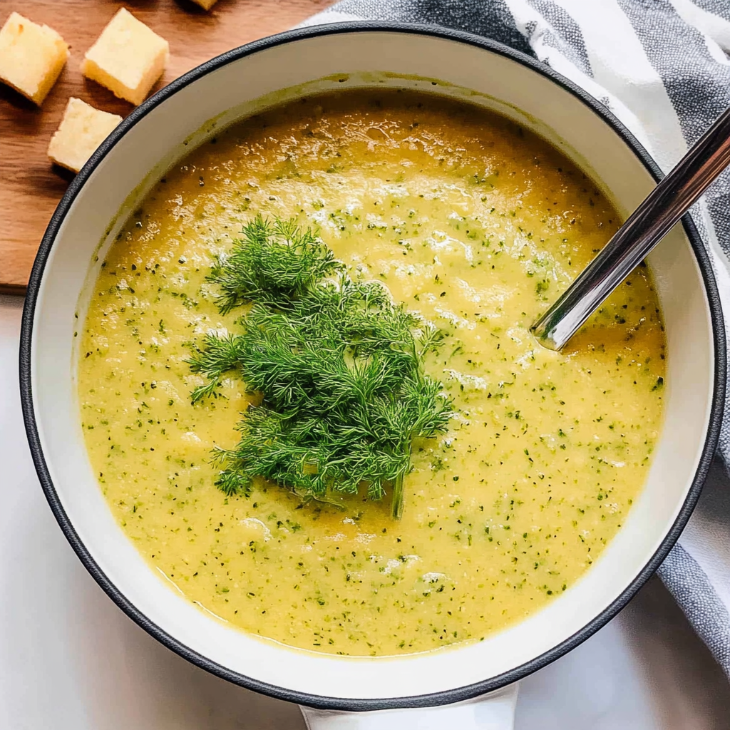 Recipe preparation for Delicious Broccoli soup