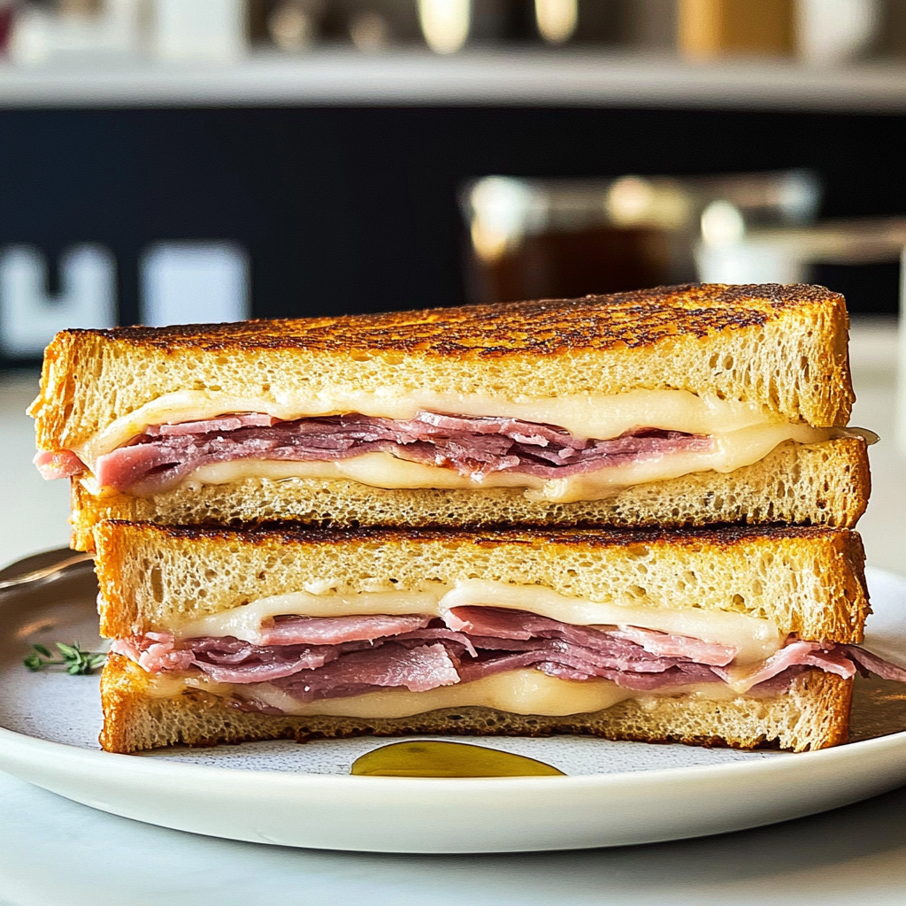 Recipe preparation for Monte Cristo Sandwich